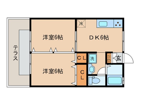 ジュネス片山の物件間取画像